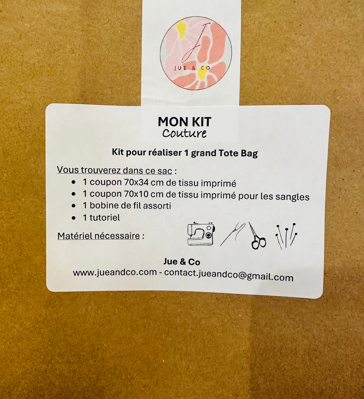 Kit créatif tote bag japonais