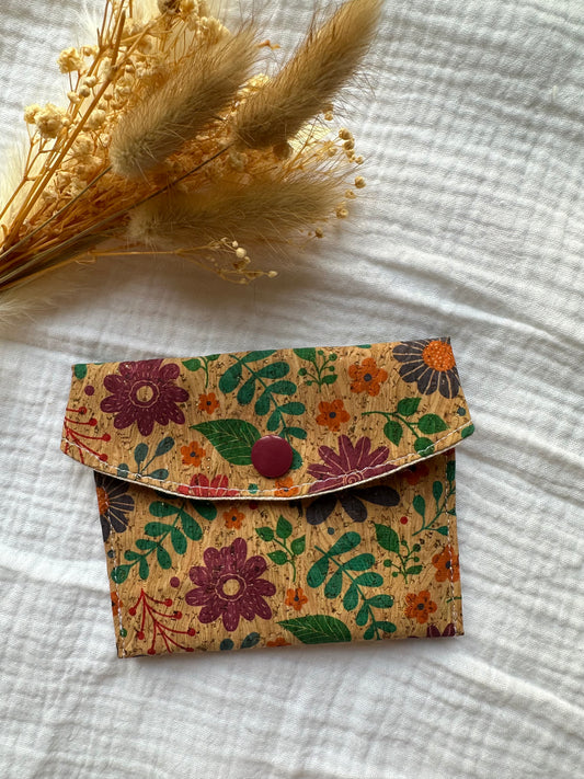 Porte monnaie liège Flora