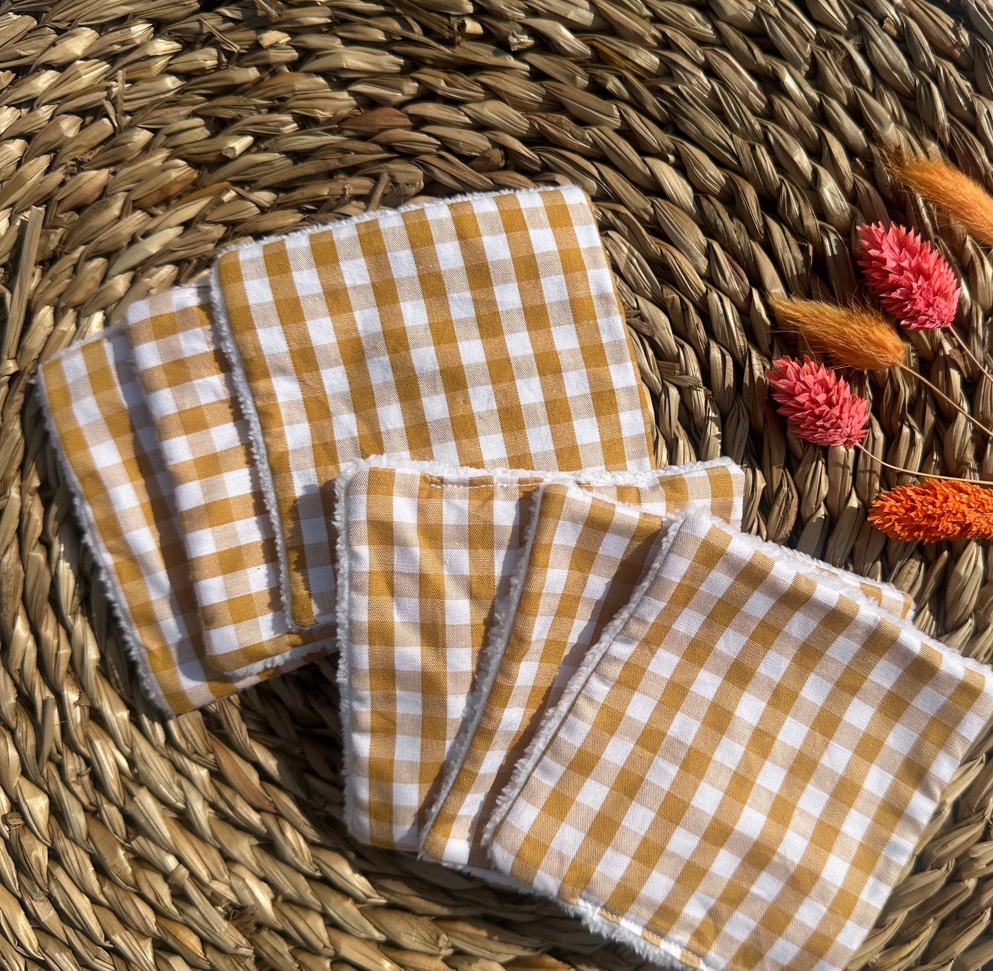 Pack 6 cotons vichy Camille