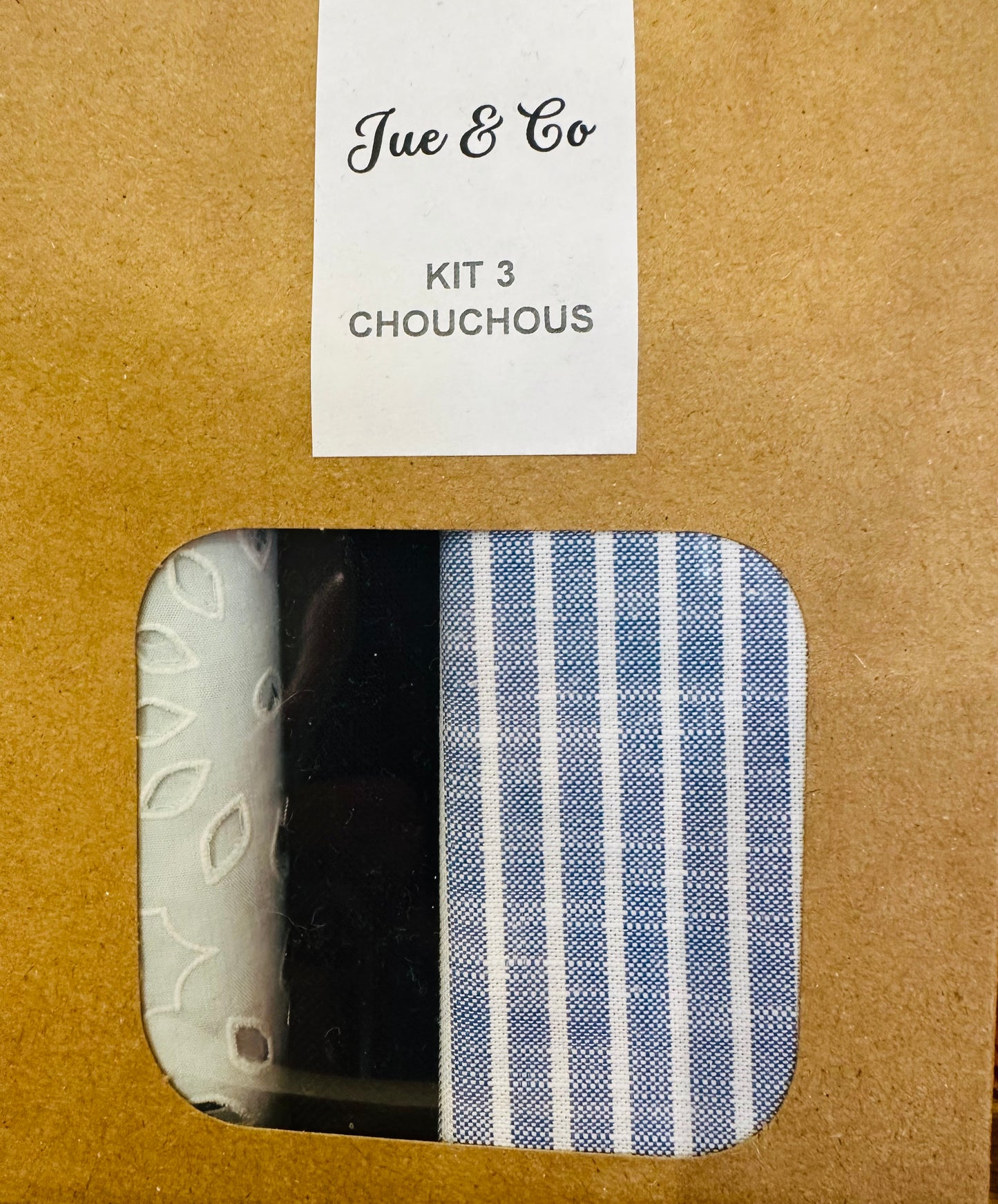 Kit 3 chouchous bleus