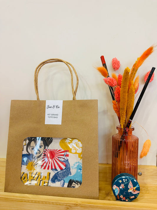 Kit créatif tote bag japonais