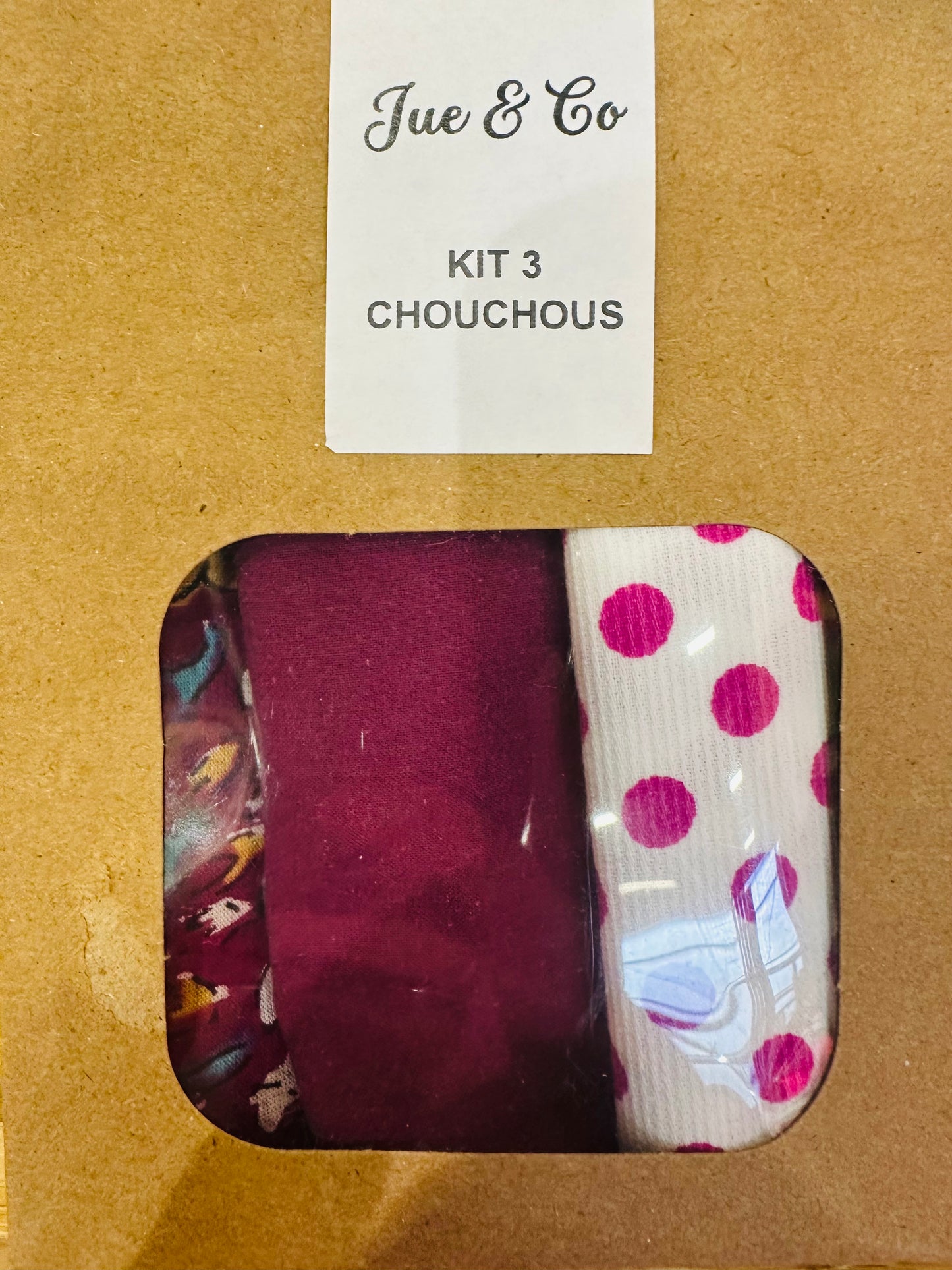 Kit création 3 chouchous fuchsia