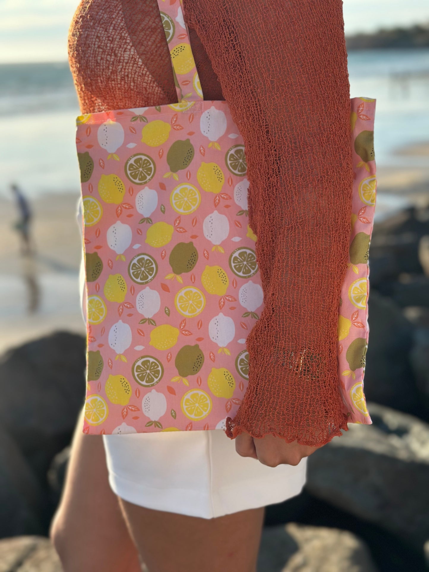 Tote bag citron Léontine