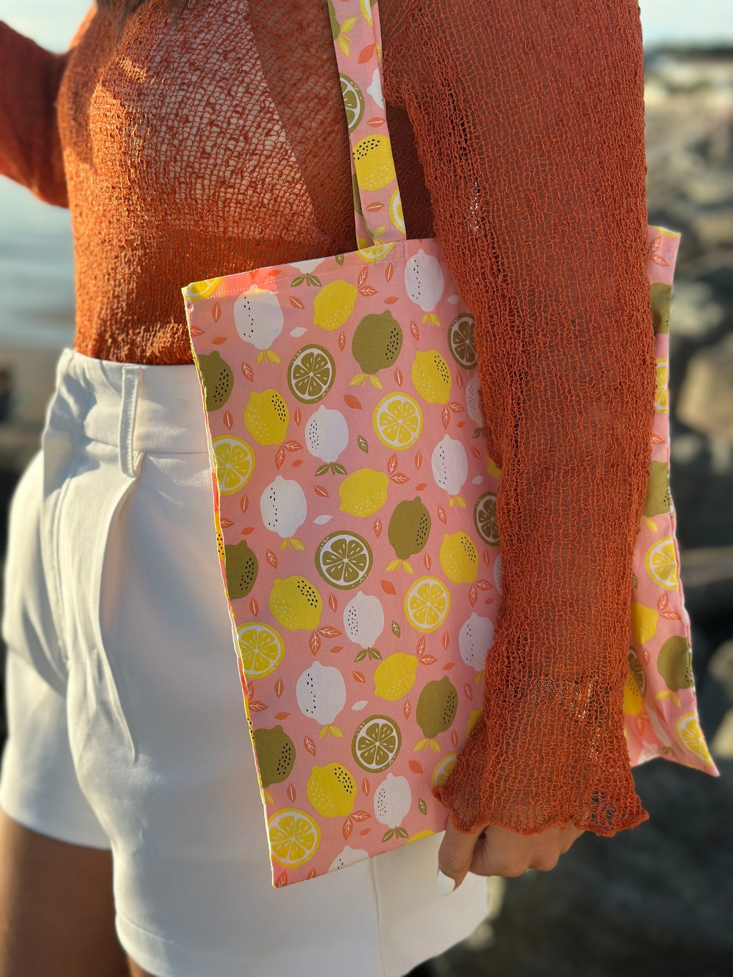 Tote bag citron Léontine