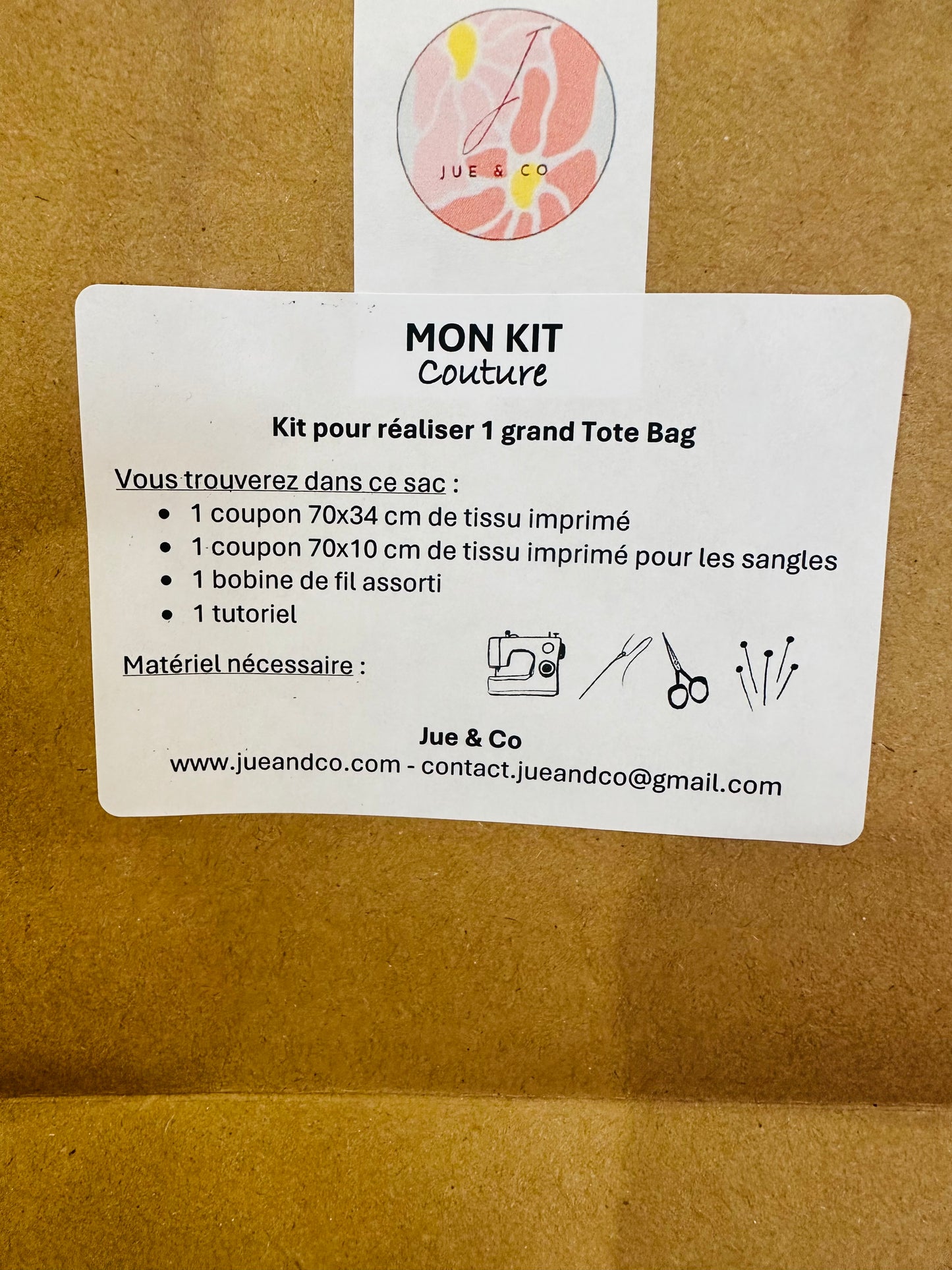 Kit création tote bag Palmier