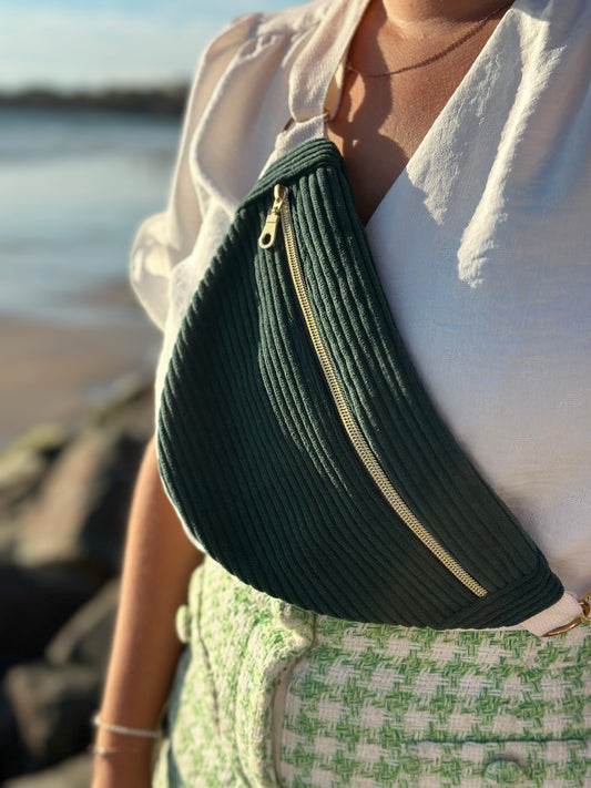 Sac banane velours Bonnie