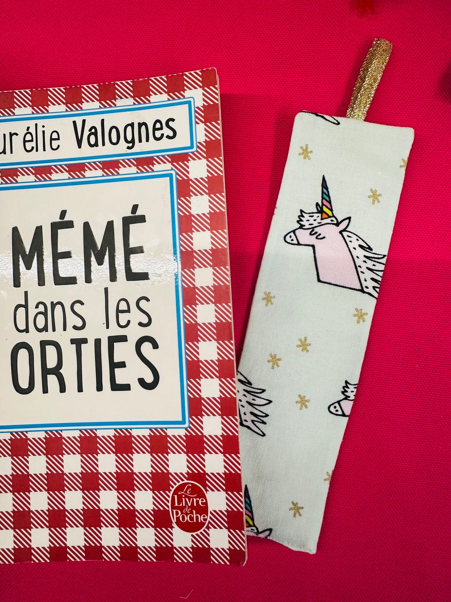 Marque page licorne