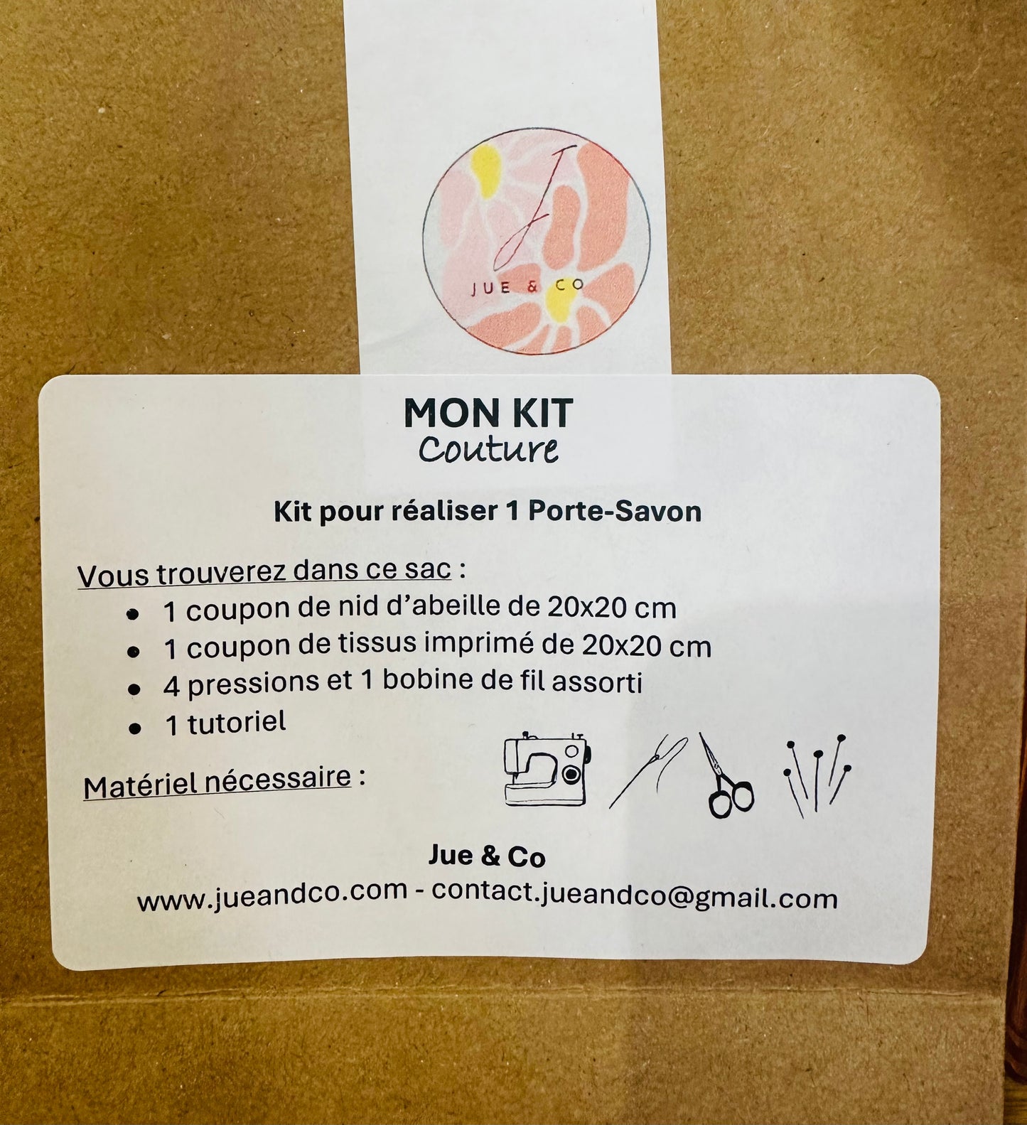 Kit créatif porte savon les mouettes