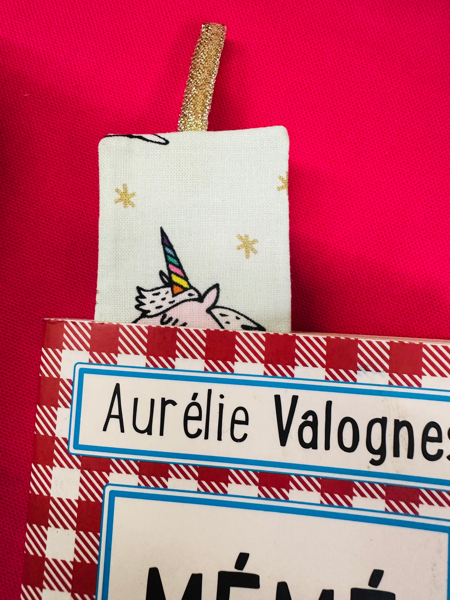 Marque page licorne