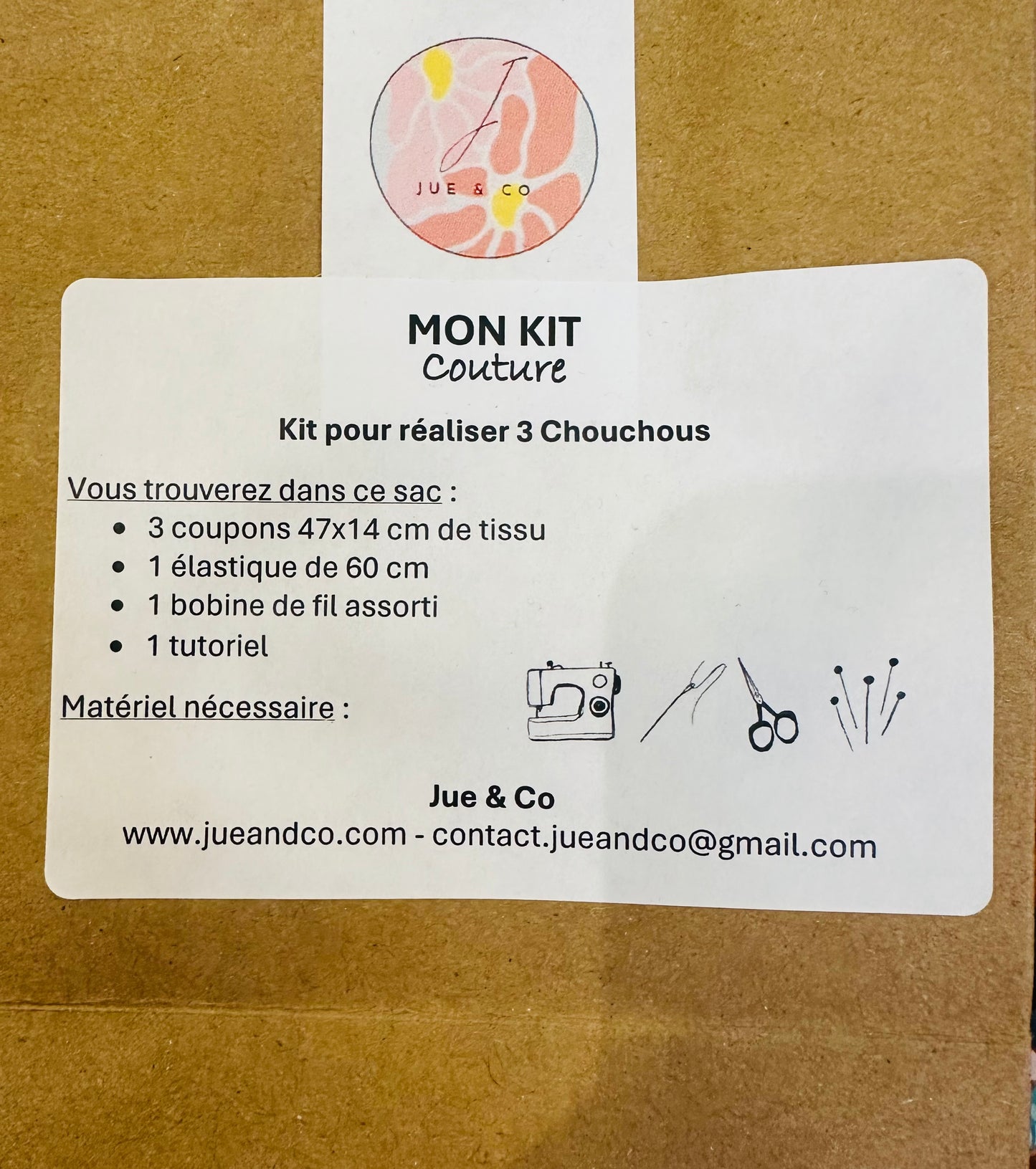 Kit création petit tote bag Dino